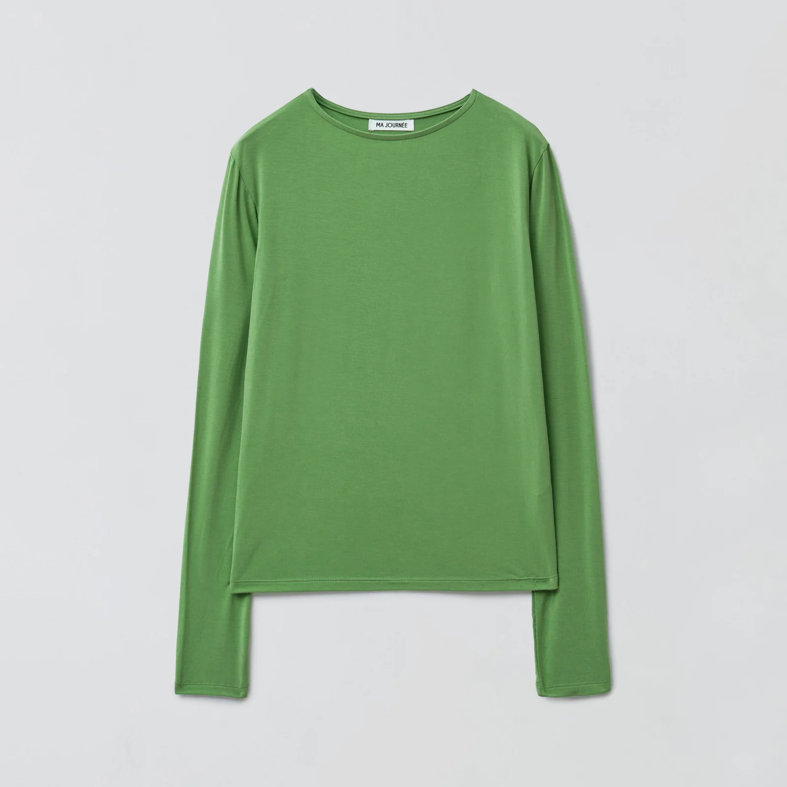 BASIC BOAT NECK TOP_GREEN