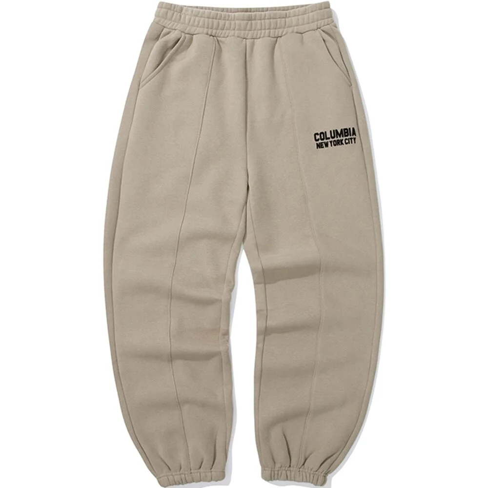 NY BLACKSERIES LOOSE-FIT FLEECE SWEATPANTS 自然米色