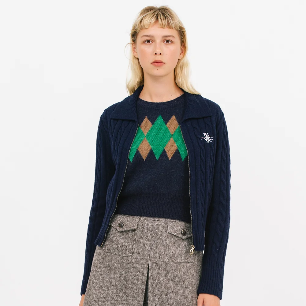 JK 2-way zip-up cardigan_navy