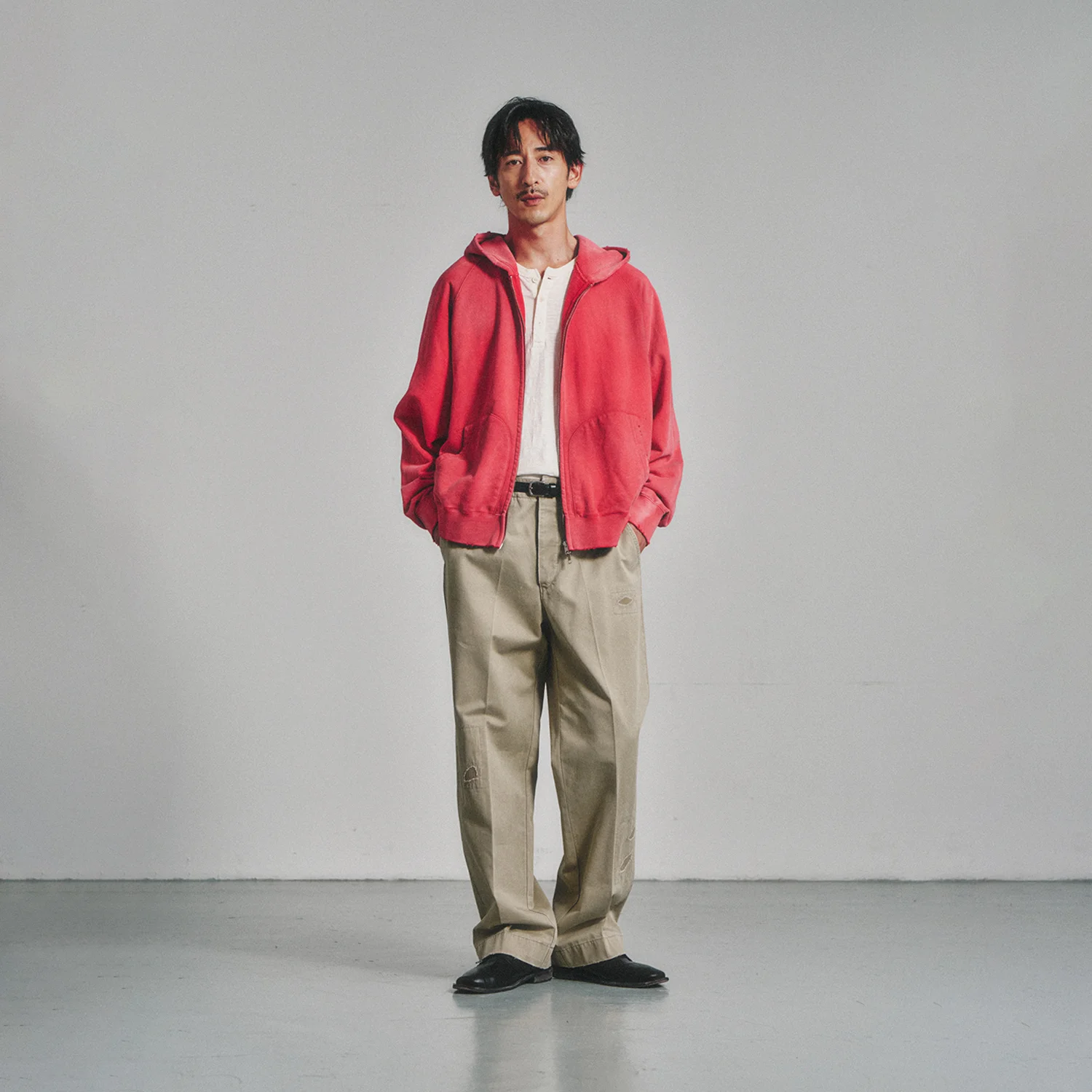 Sashiko Chino Pants_Beige