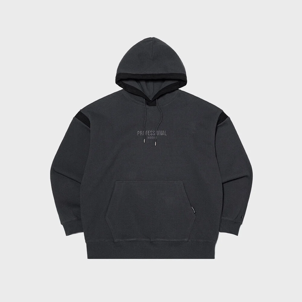 專業 華夫格 連帽衫 CHARCOAL