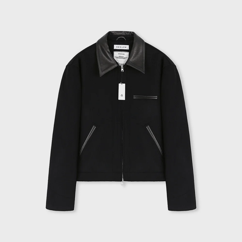 CASHMERE WORK JACKET BLACK