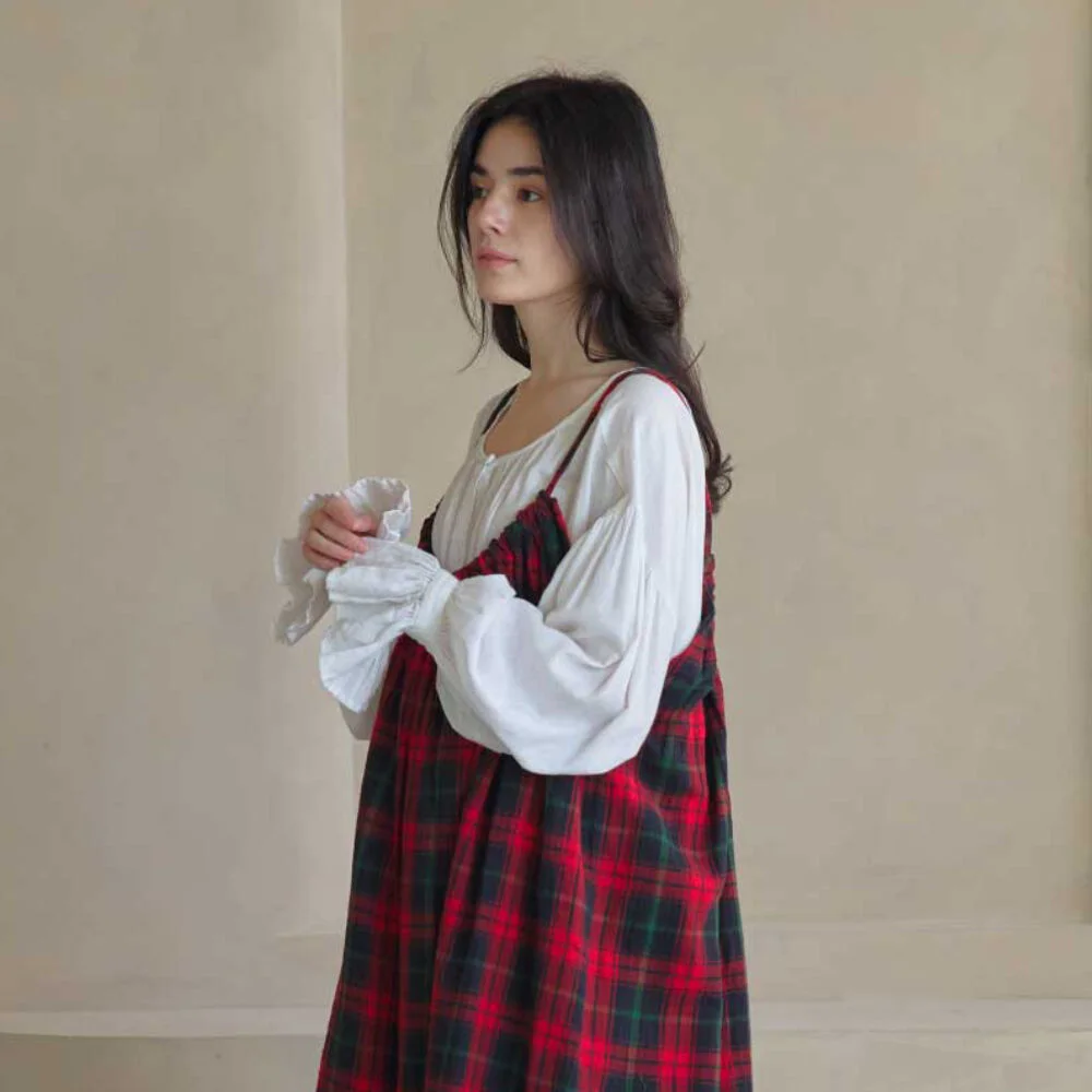 Monet natural linen dress