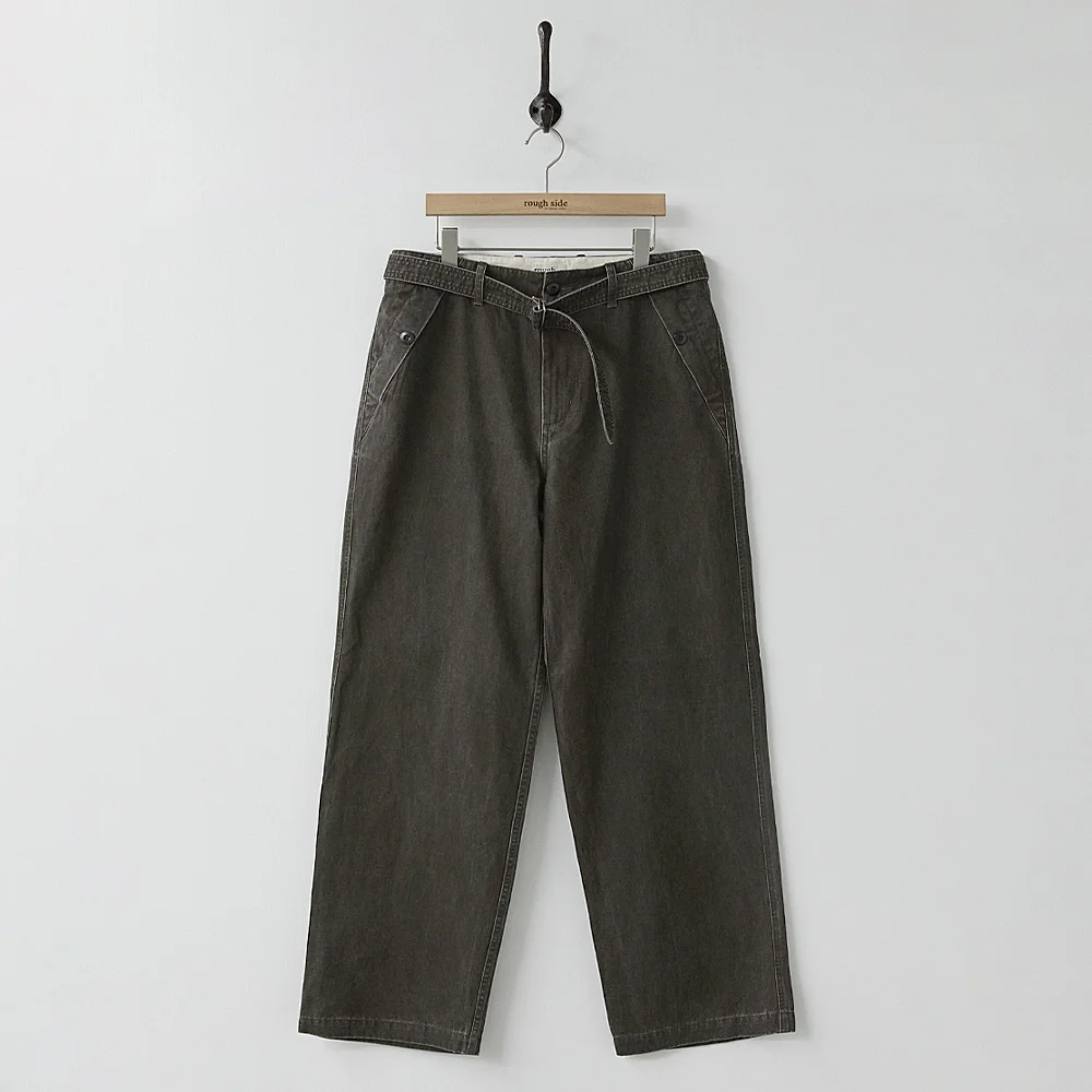 Downhill Belted Pants Dark Brown