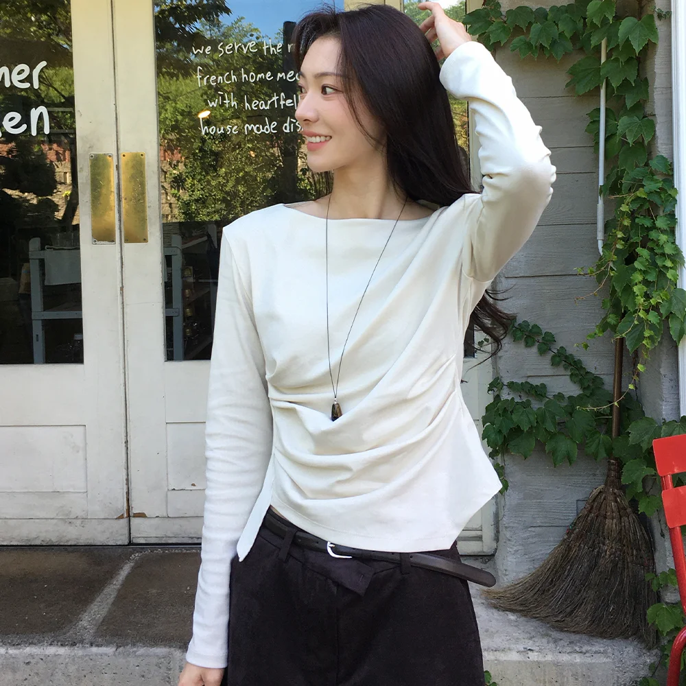 LOND2 WAIST TUCK BLOUSE (Z-BL-4287)