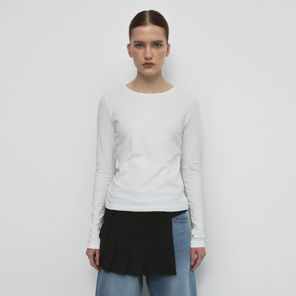 BASIC ROUND T-SHIRT_WHITE