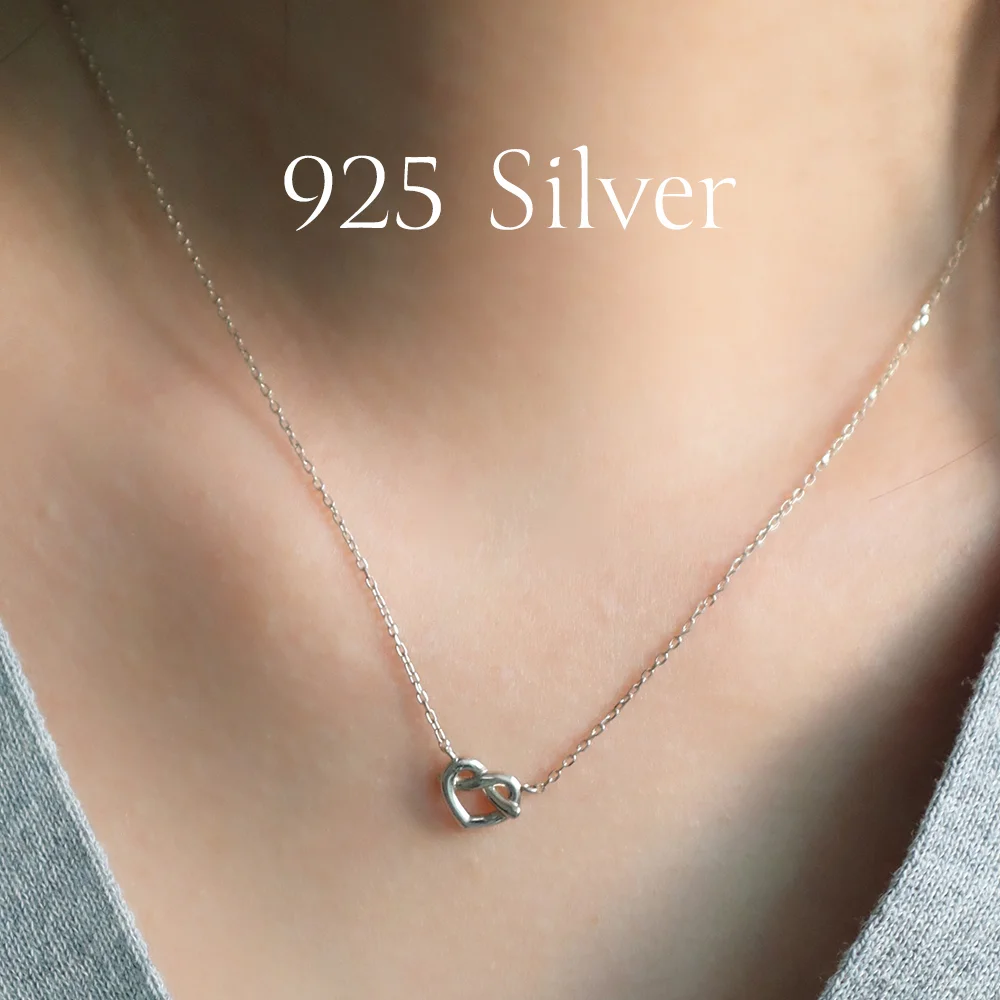 925 Silver Pretzel Necklace