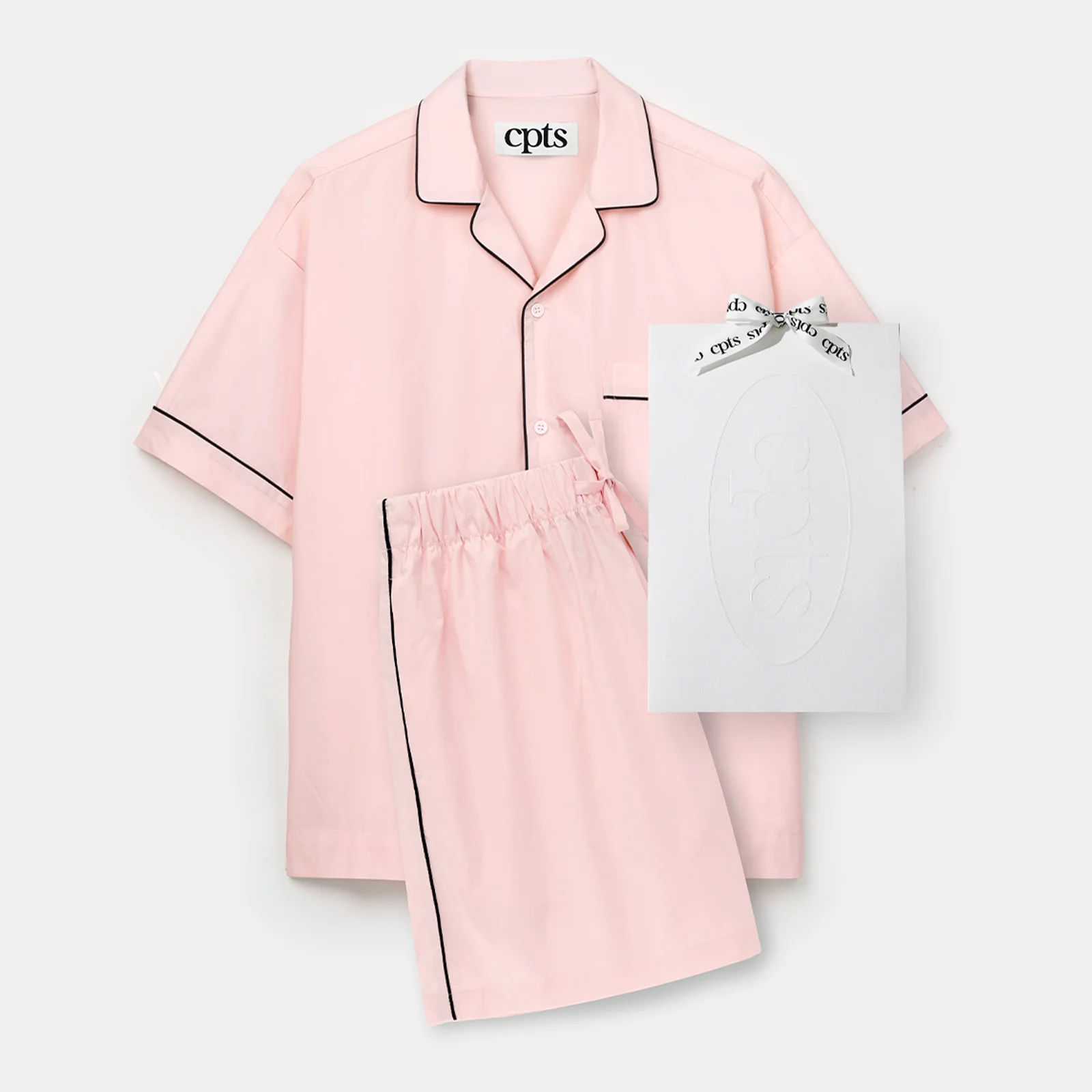 SILKET SHORT SLEEVED PAJAMAS_SOFT PINK