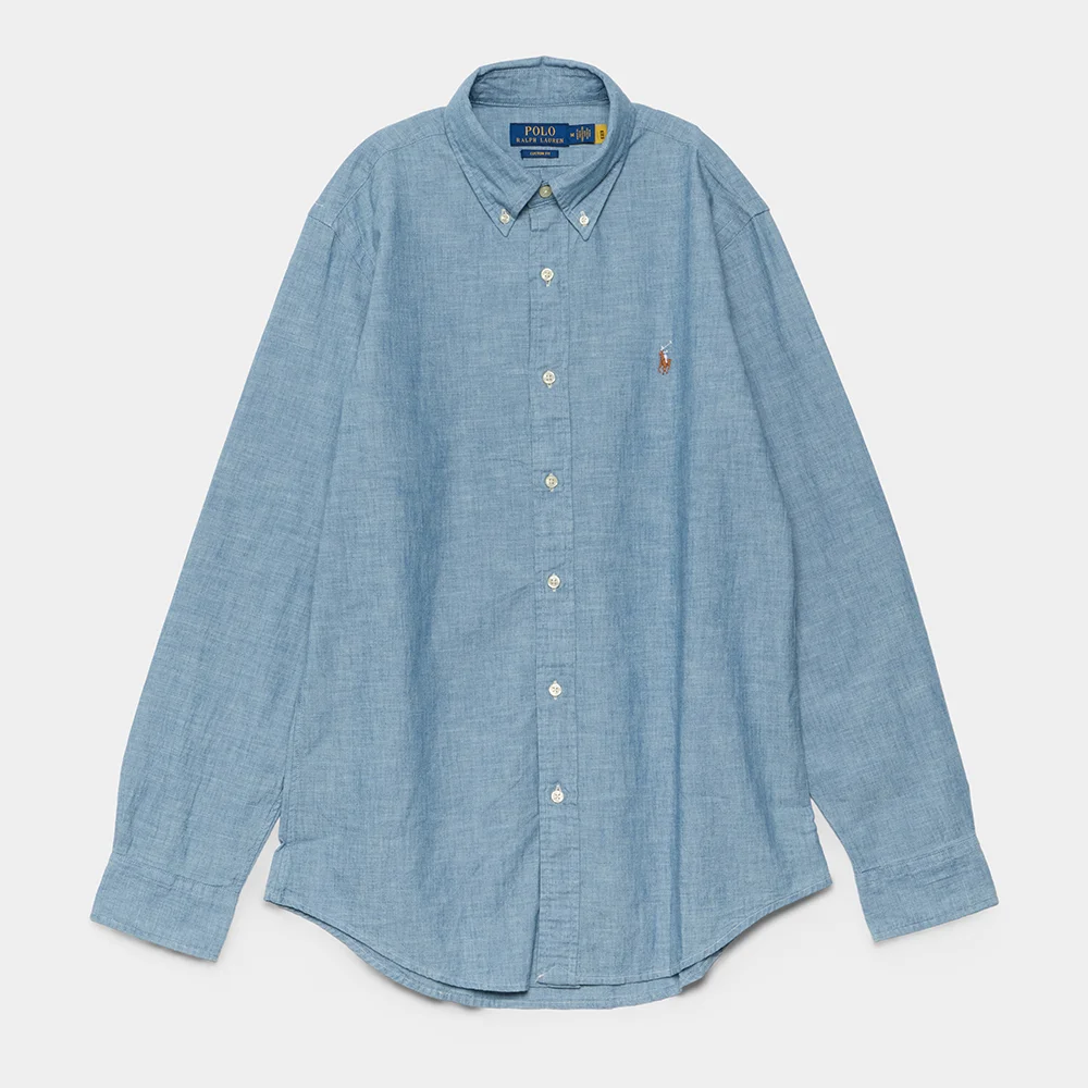 訂製版型 青年布 襯衫 (LIGHT/PASTEL BLUE-450)