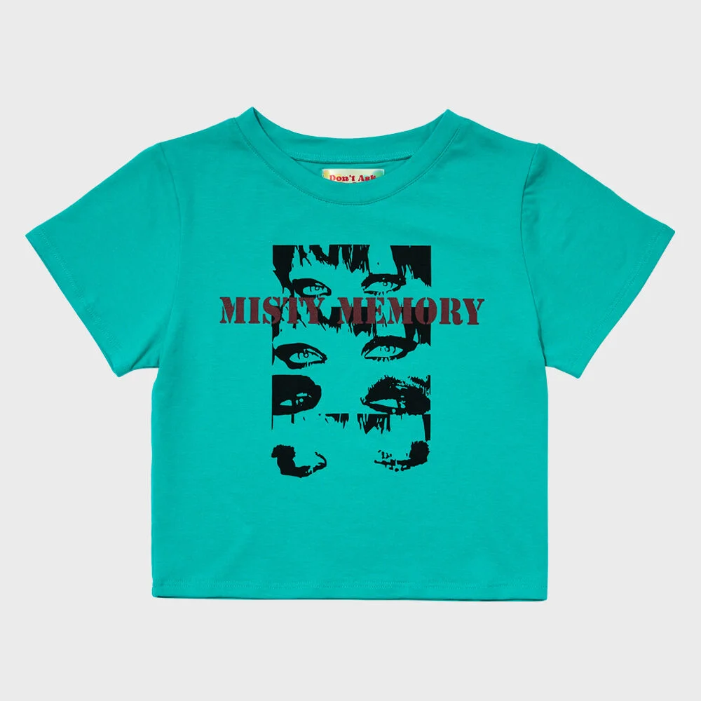 DAMP 'MISTY MEMORY' CROP TOP_MINT