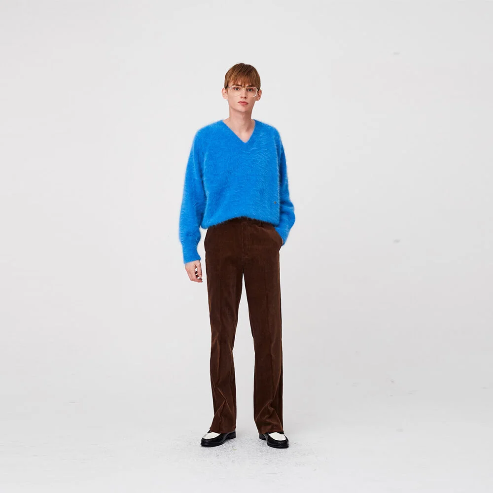 For men, 93 Corduroy Boots Cut Pants / Brown