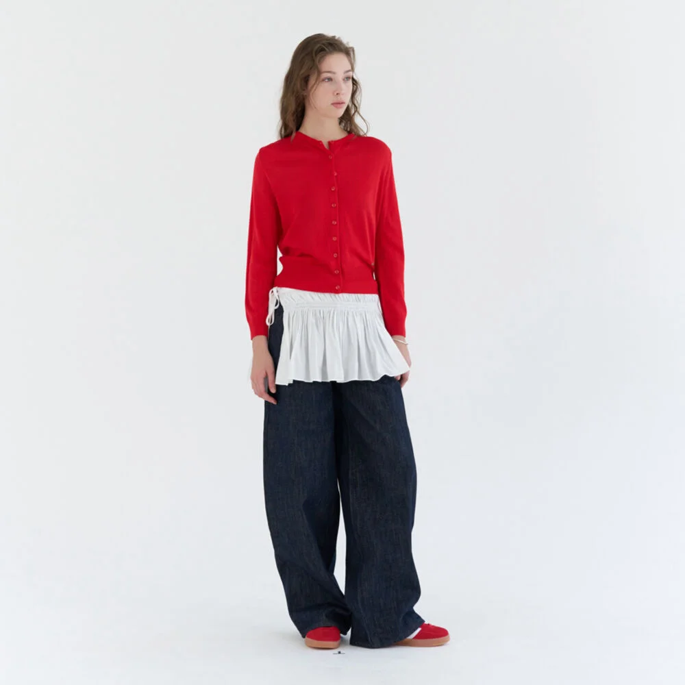 SKIRT WRAP BELT / WHITE