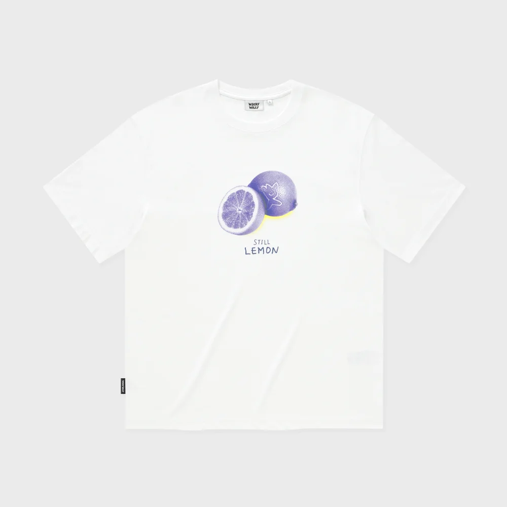 Lemon 藝術 短袖T恤 白色