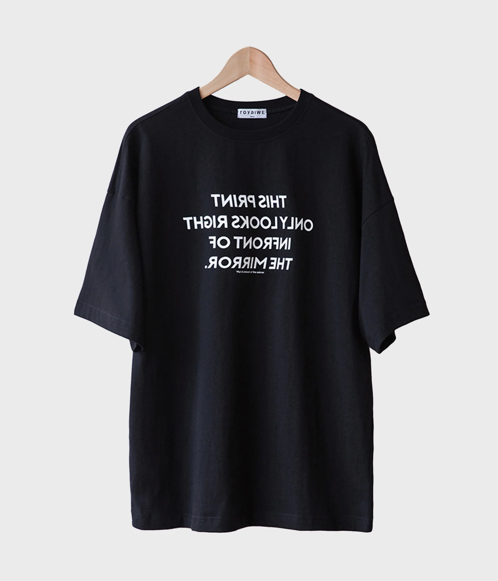 MIRROR T-SHIRTS_BLACK