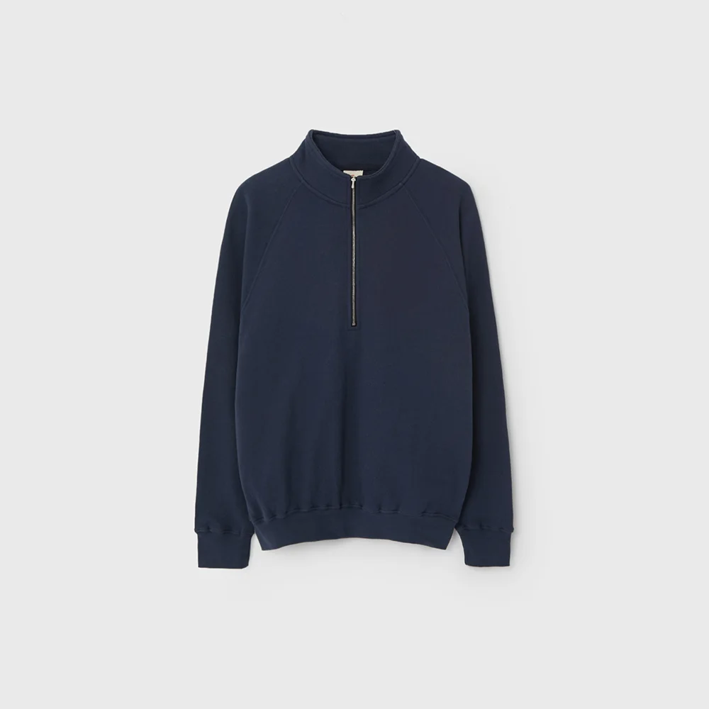 SOFT HALF ZIP-UP (NAVY)