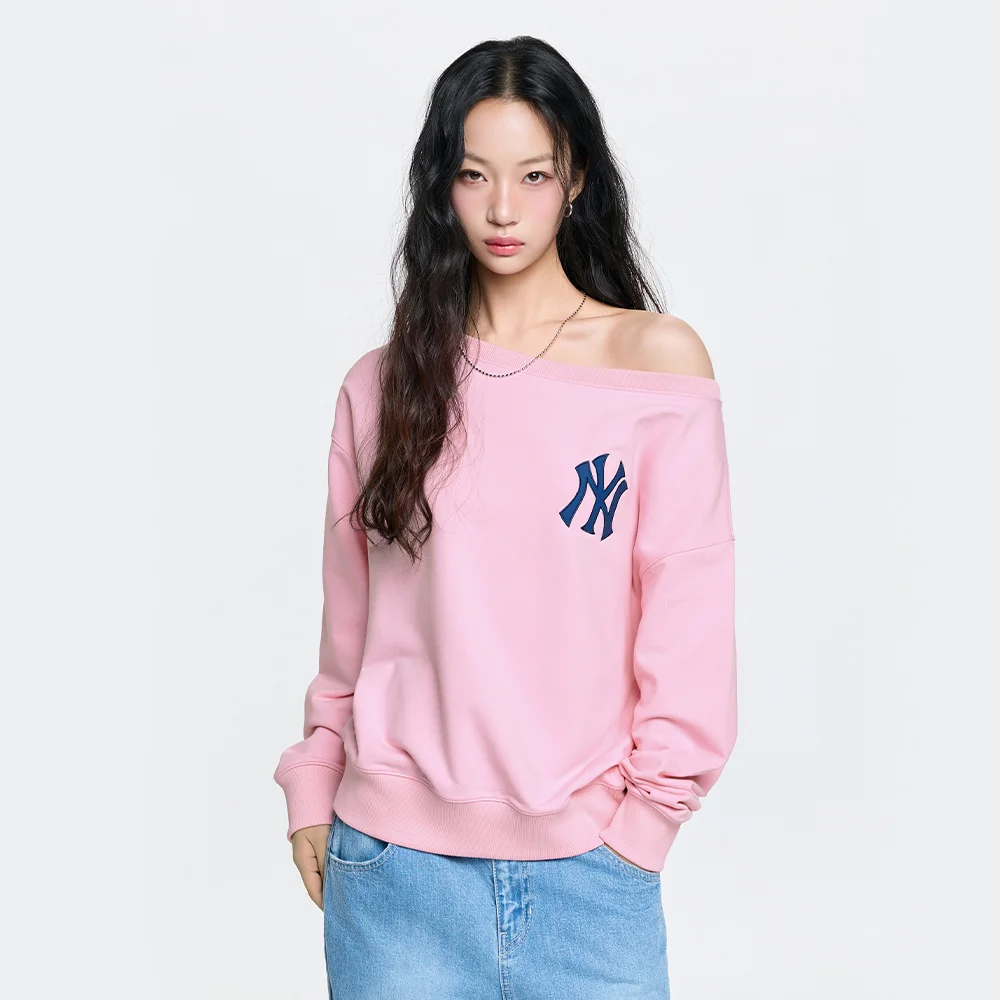 女裝 標誌款 露肩 衛衣 NY (Mg.Magenta)