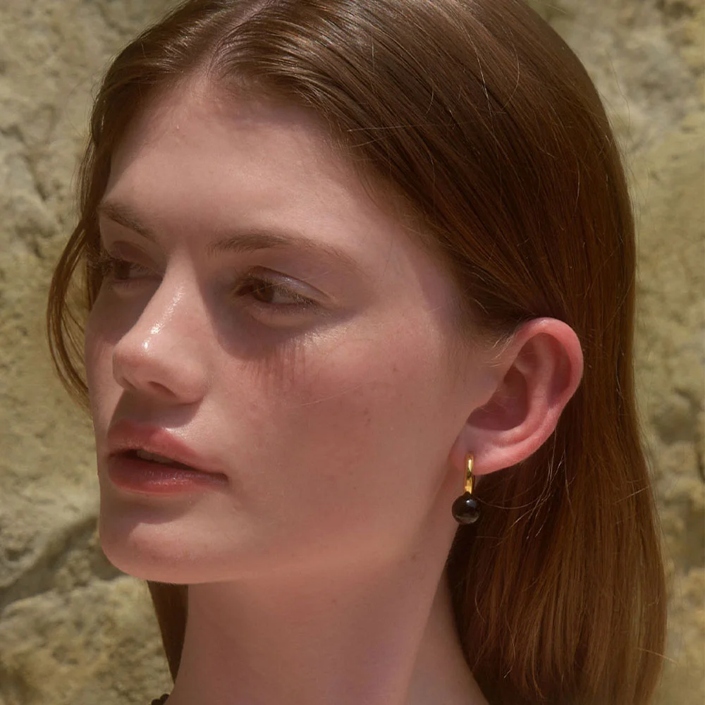 Chic Gem Ring Earrings (L242MER030)