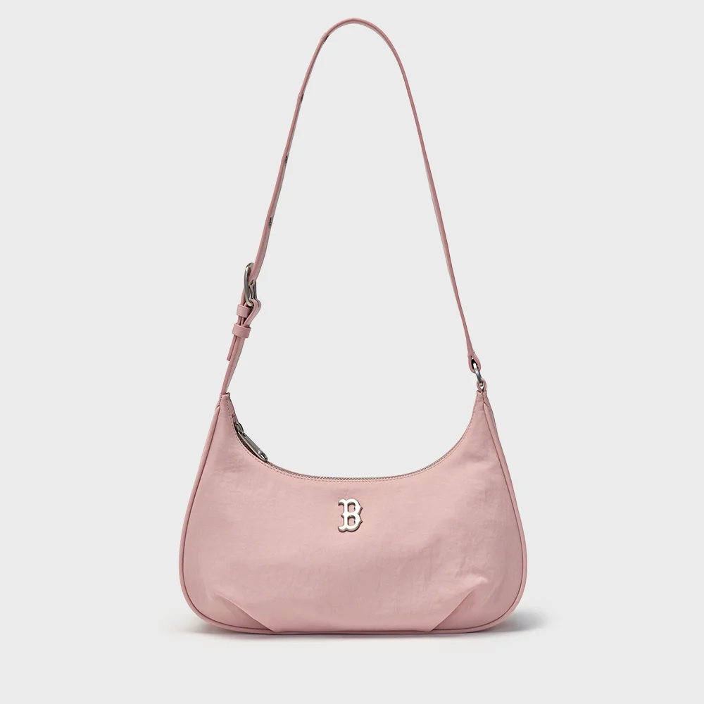基本款 復古 尼龍 Hobo Bag BOS (L.Pink)