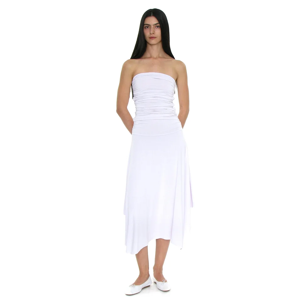 PWC 2WAY TUBE TOP DRESS_WHITE