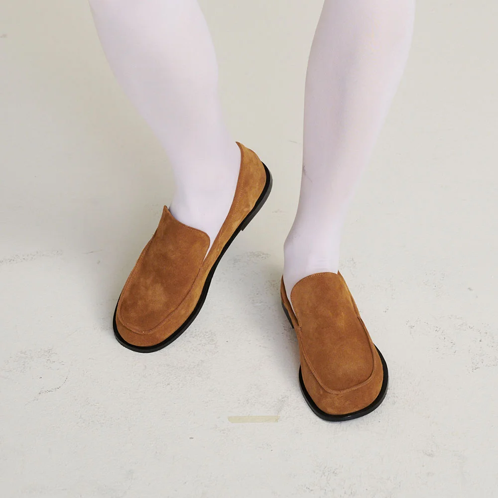 Wandy banding loafer (Beige suede)