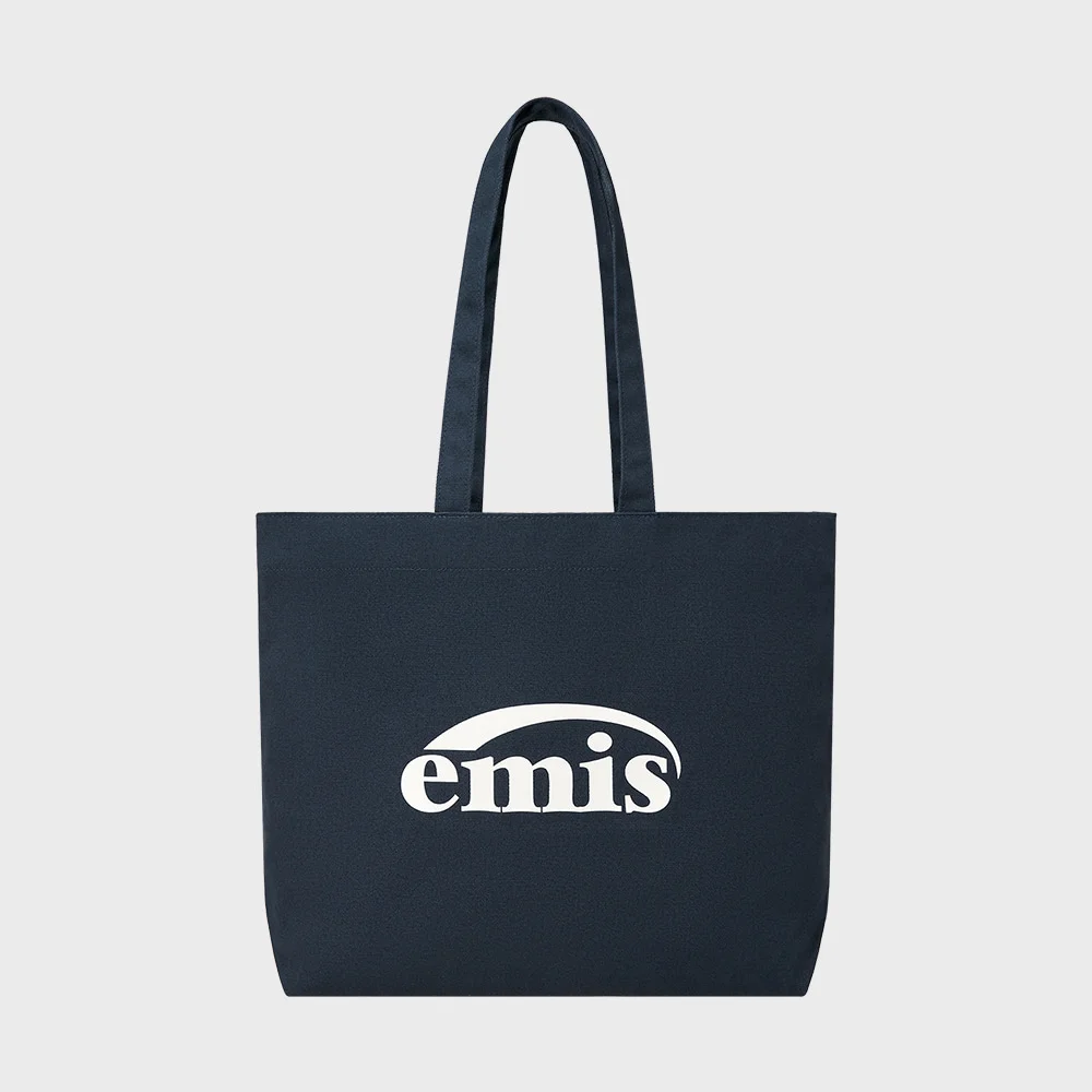 LOGO OXFORD SHOULDER BAG-NAVY