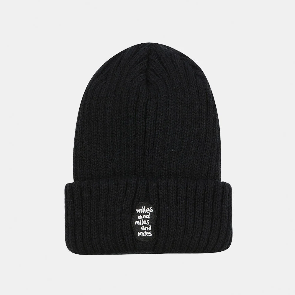 knit beanie_black