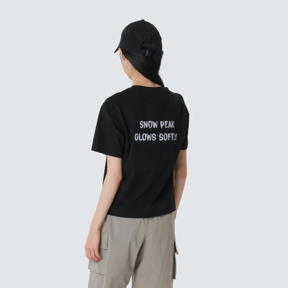 純棉 女裝 字母印花 短袖 T恤 Black (S26MWFTS65)