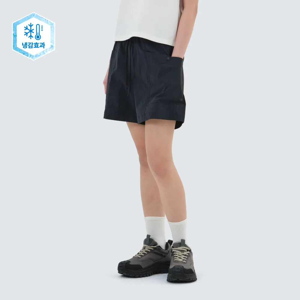 涼感 髮根 女裝 實用款 短褲 Navy (S25MWRHP65)