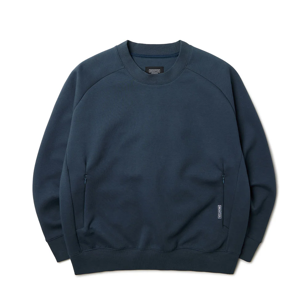 RAGLAN CREWNECK SWEATSHIRT - T/BLUE (P233MTS110)