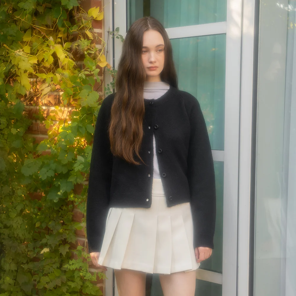 Melin wool cardigan (Black)