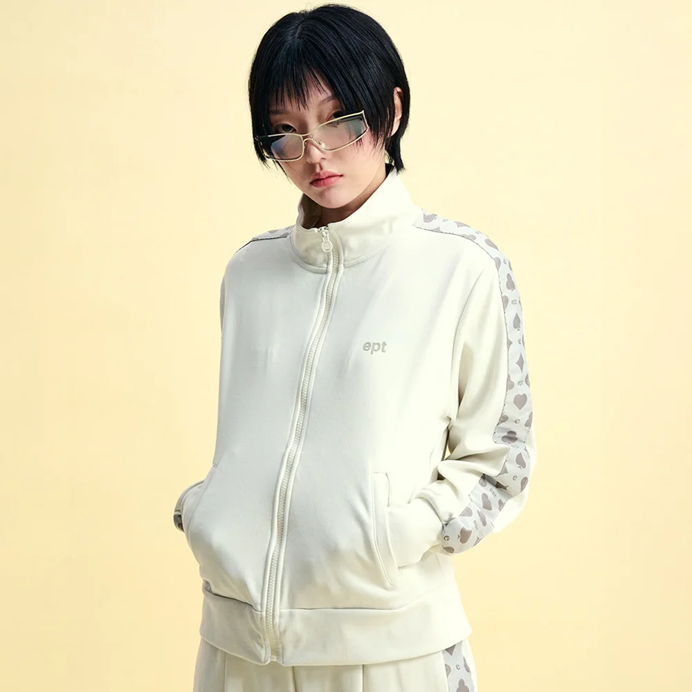WM SEL POCKER TRACK JACKET (IVORY)