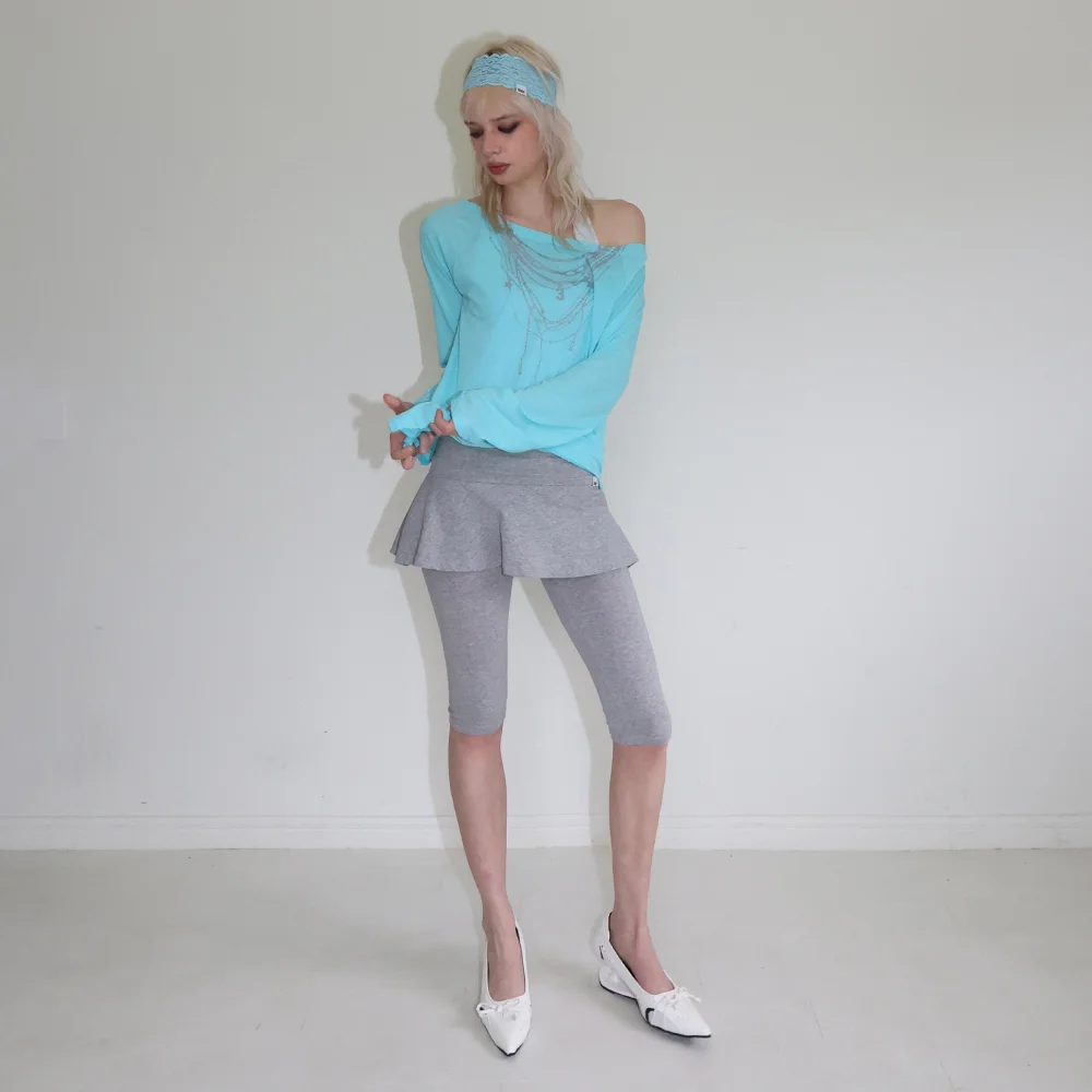 MICRO SKIRT & LEGGINGS SET_GREY