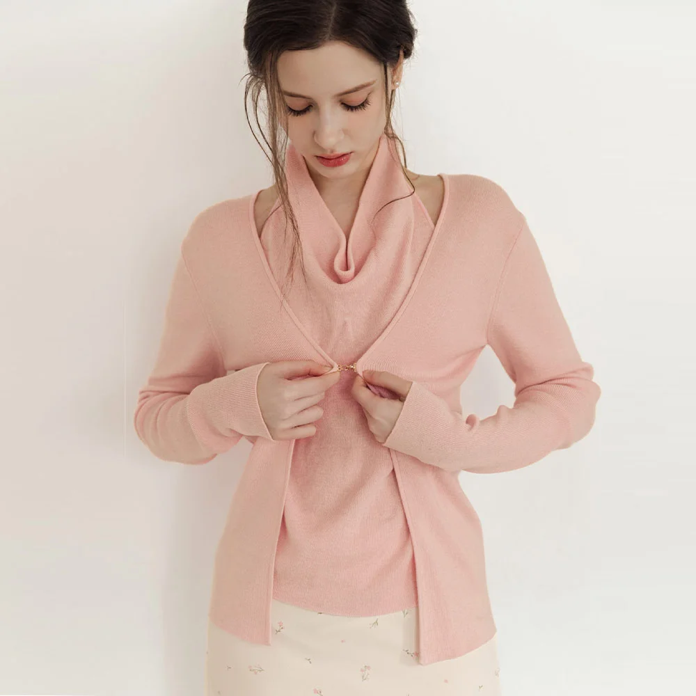 Lautre Halter Buckle Pink knit