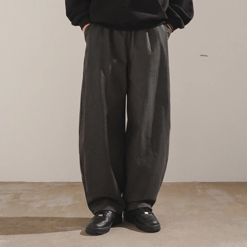禮品 氣球 水洗 棉褲 炭灰色 JJLP2671