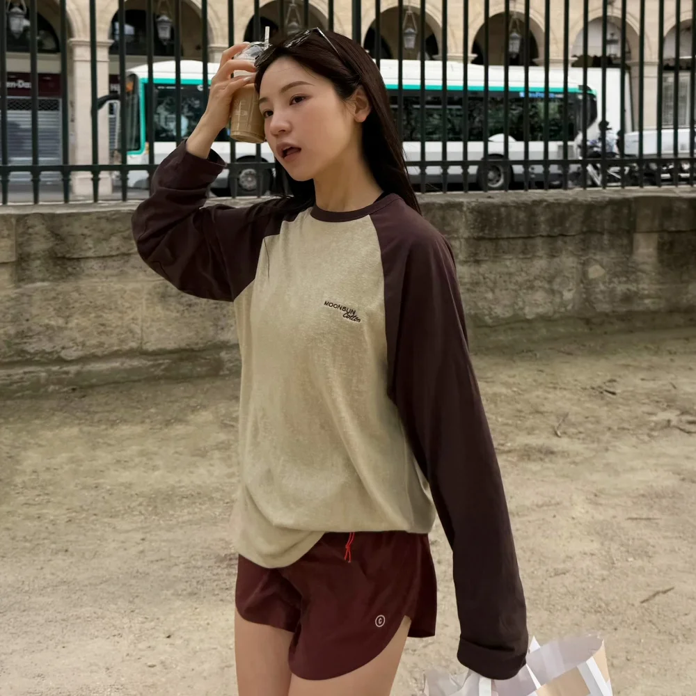 M.C UNISEX, Logo Raglan T-Shirt / YELLOW