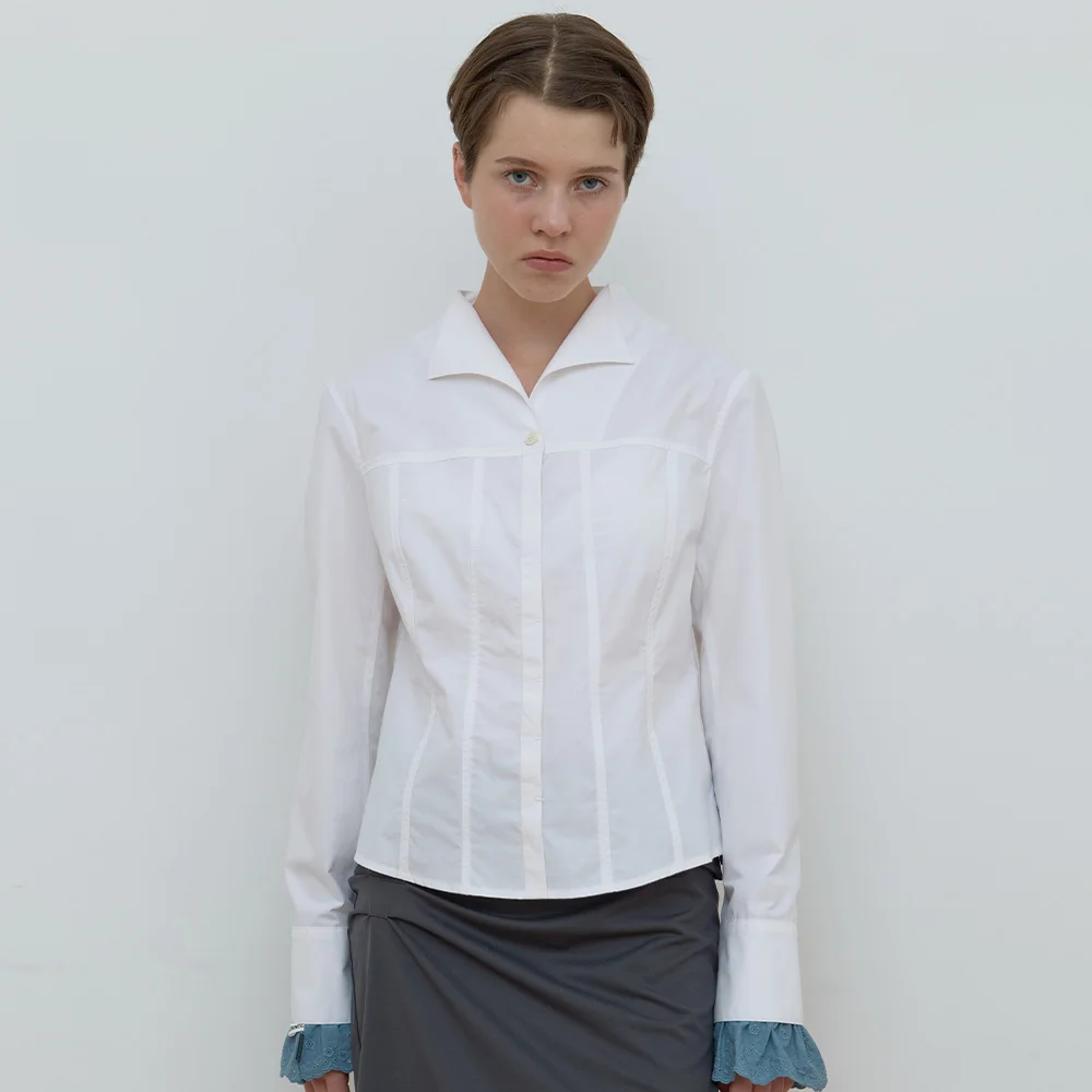 UNREAL COLLAR SHIRT_WHITE
