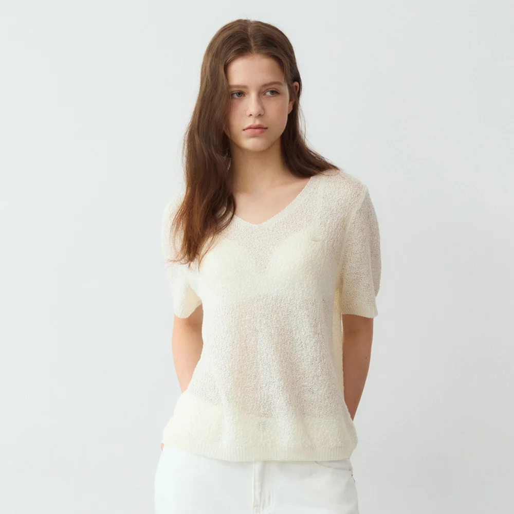 Summer net airy loose fit knit - 4color