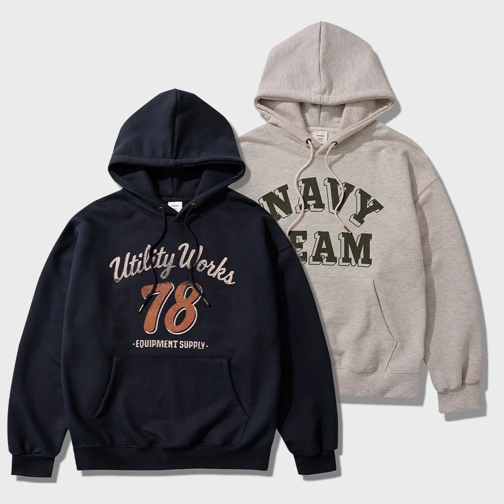 Utilworks 連帽衫 + Navy Team 連帽衫 (JUHD4740+JUHD4737)