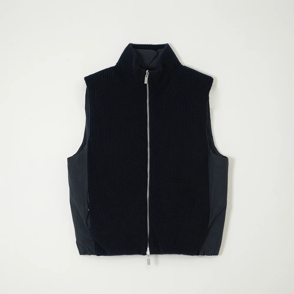 HENRY REVERSIBLE KNIT PADDING VEST_NAVY