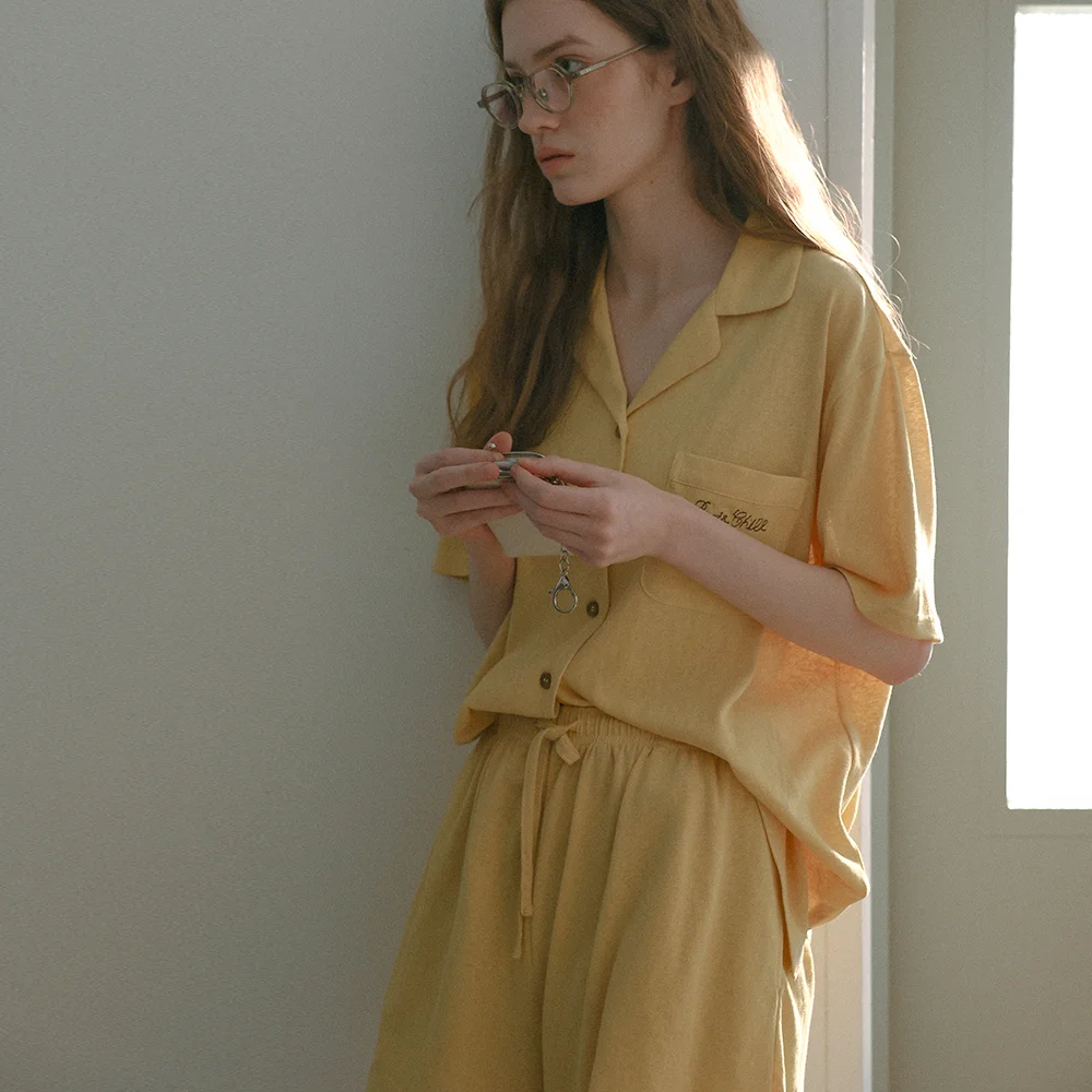 Breezy Night Pajama Set (Vanilla)