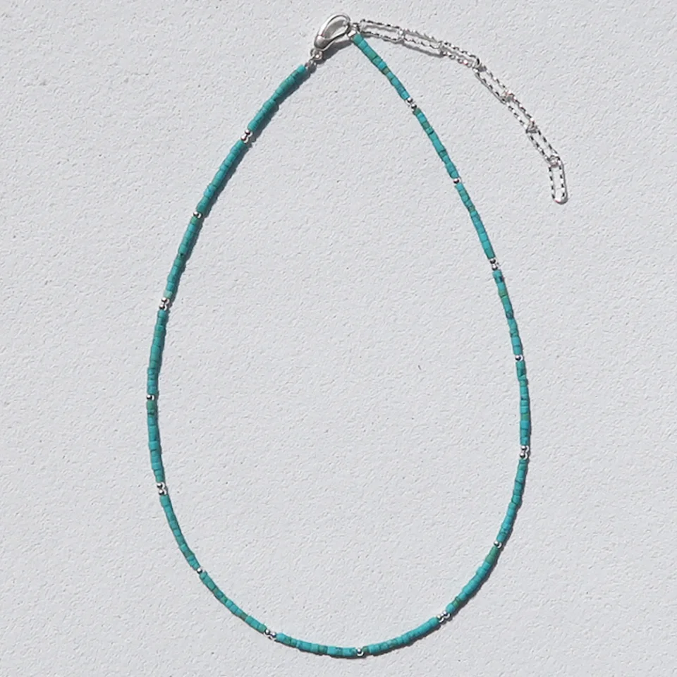 BLUE BAMBOO NECKLACE