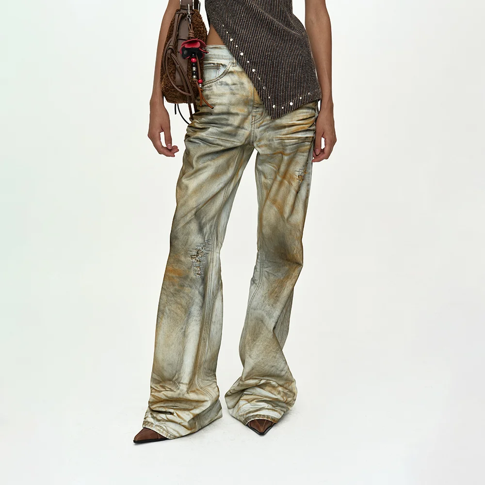 SPRAY BOOTSCUT JEANS apa893w(SKY BLUE)