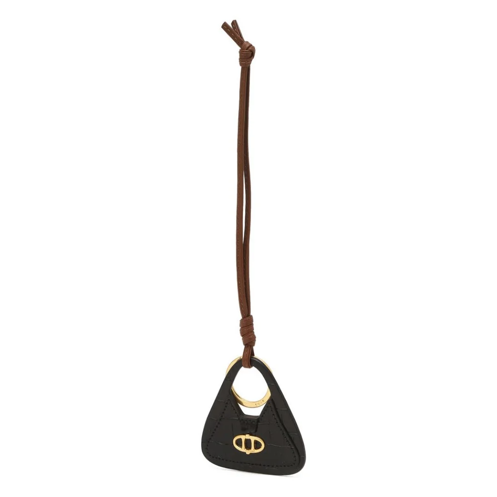 黑色 栗色 Hobo Bag 袋飾 鑰匙扣 AAHO5E715BK