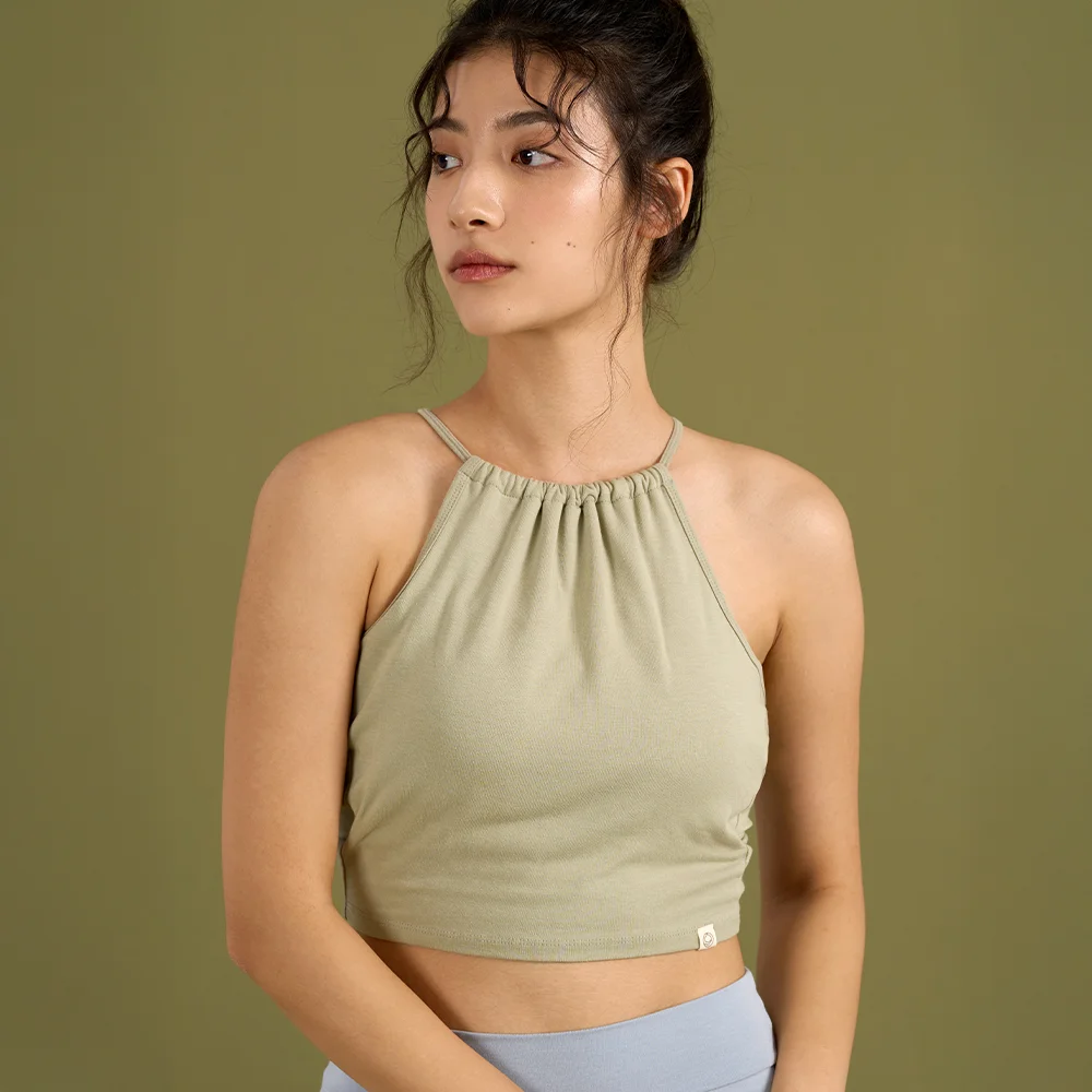 Halter point top (Green tea)