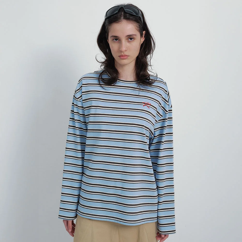 Stripe Long Sleeve T-shirts VW6SE232_3color