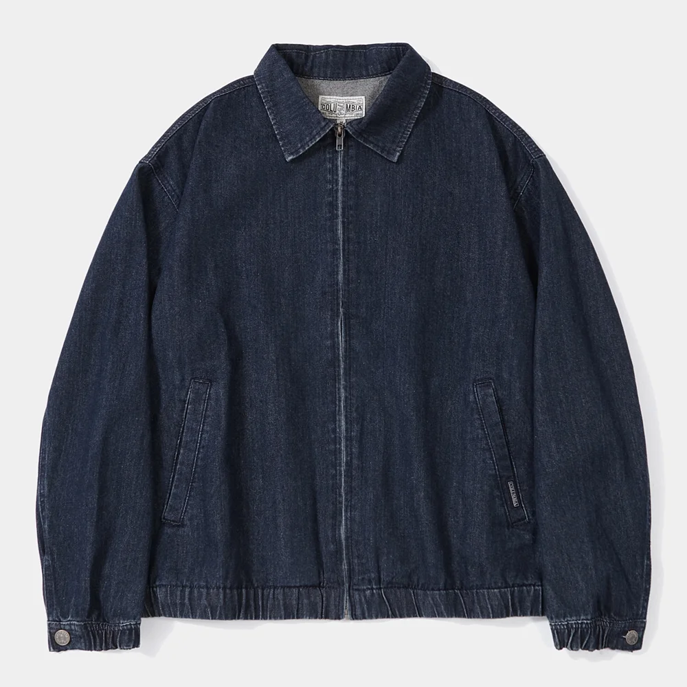 TRAJAN LABEL DENIM BLOUSON JACKET_INDIGO JEAN
