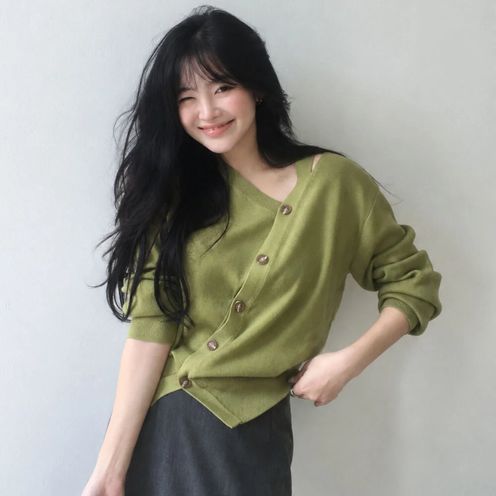CUTOUT OBLIQUE KNIT (T-7131)