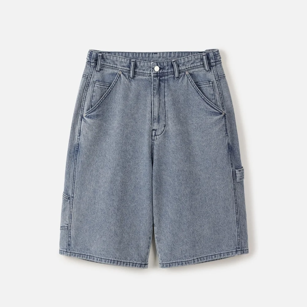 CHAINED WALE DENIM SHORTS BLUE (247)