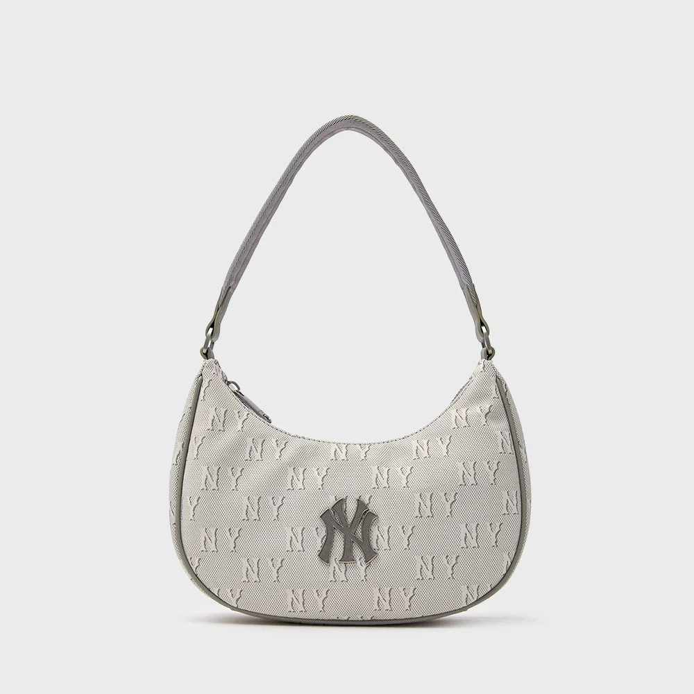經典 Monogram 提花 Hobo Bag NY (L.Charcoal Grey)