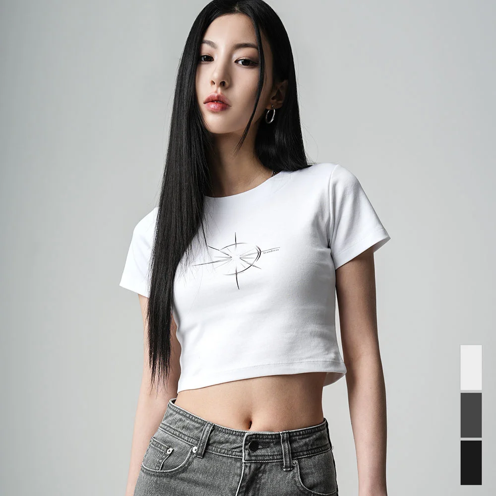 Shining Crop T-shirt - 3COL